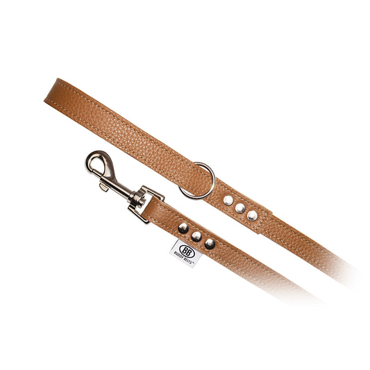 Premium Caramel Leather Leash