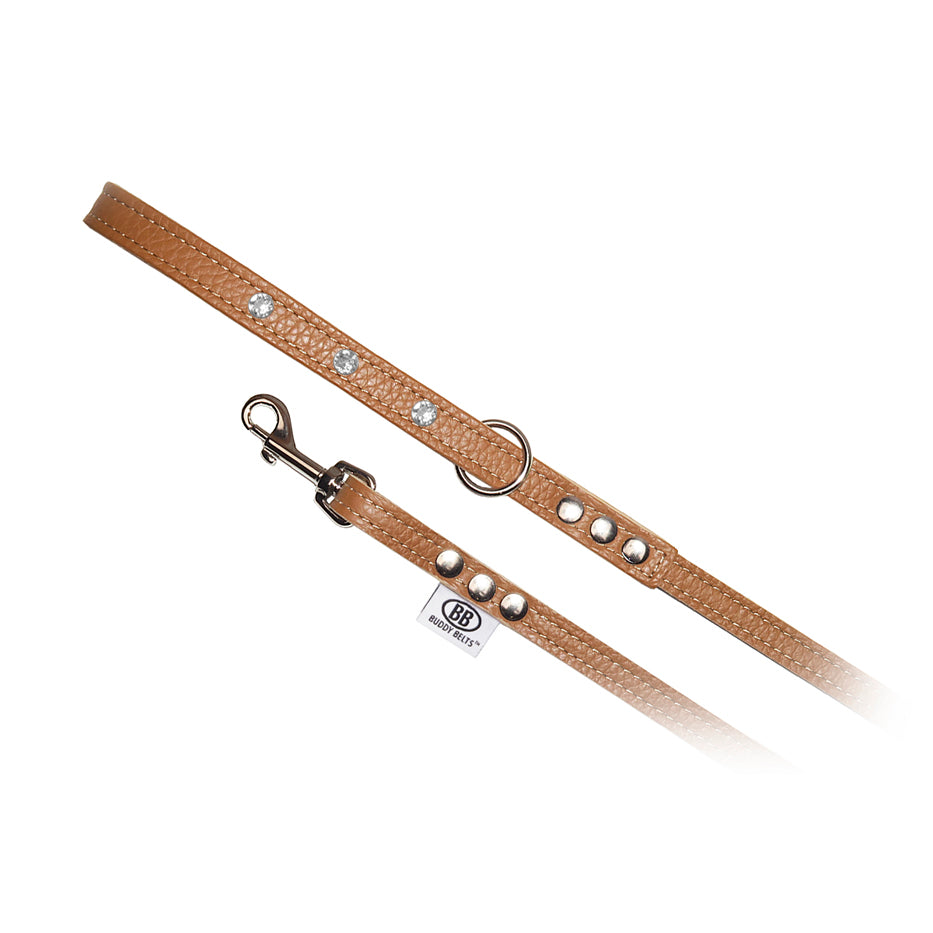 Premium Caramel Leather Leash