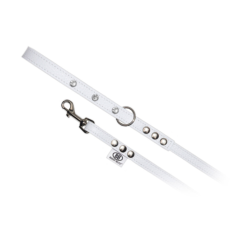 Luxury Whitecap Leather Leash