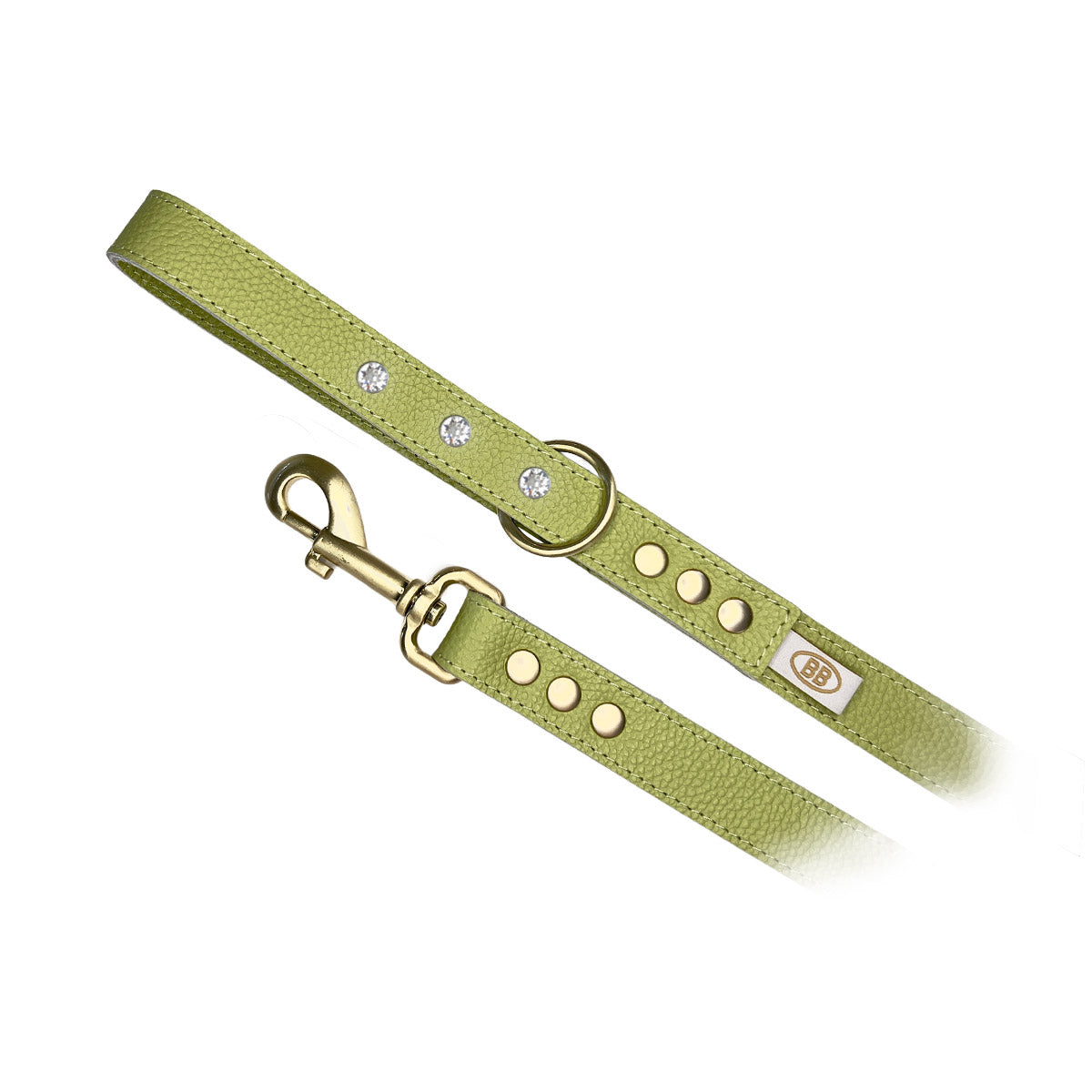 Luxury Pistachio Leather Leash