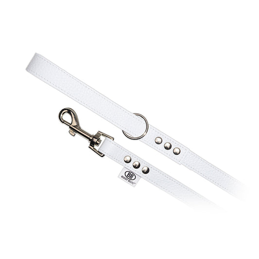 Luxury Whitecap Leather Leash